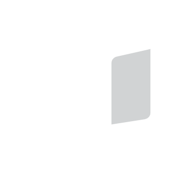 Simplistic black and white logo featuring a computer monitor and phone.